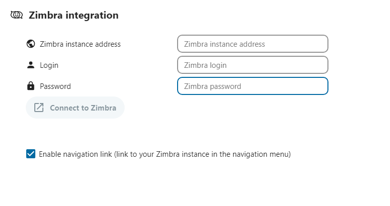 Integration with Zimbra Mail Server - ✉️ Mail client integration