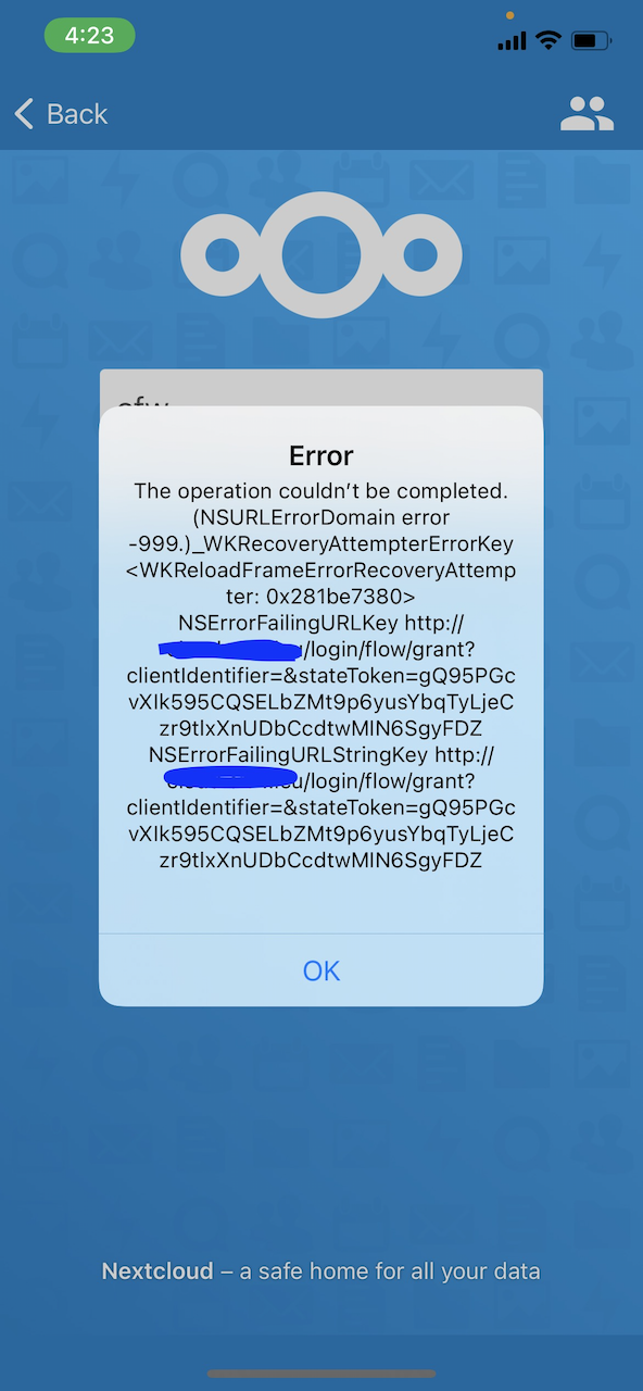 I get a code 7 error when trying to login to Nextcloud from Gnome Online  Accounts - ℹ️ Support - Nextcloud community