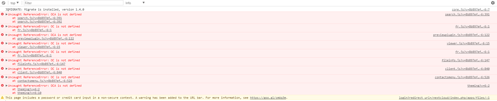 Problem after migration from owncloud 9 - ℹ️ Support - Nextcloud community