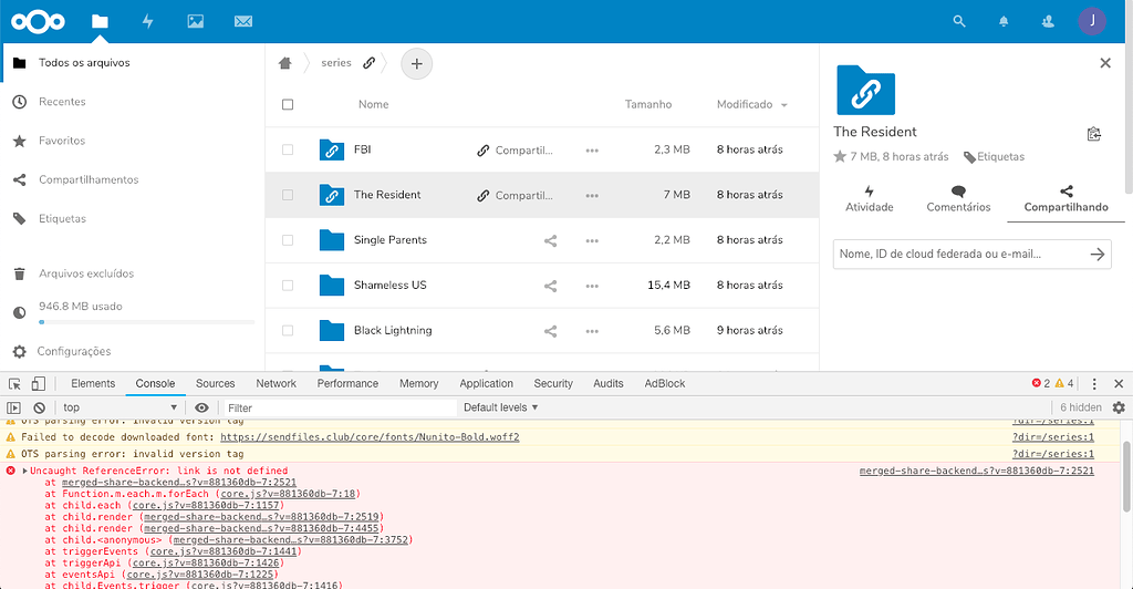 Public sharing is no longer displayed - ℹ️ Support - Nextcloud community
