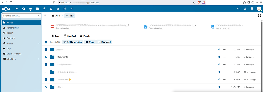 Unable to delete selected folders - ℹ️ Support - Nextcloud community