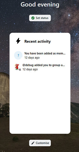 Dashboard-Activity