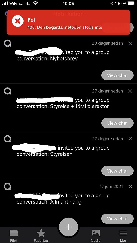 Error 405 Method Not Allowed Talk spreed Nextcloud Community
