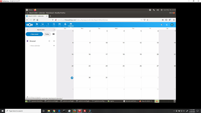 NextCloudCalendar-UbuntuFirefox