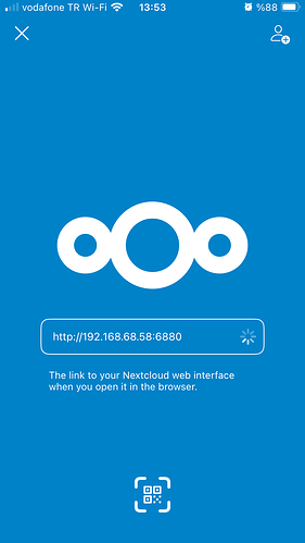 nextcloud mobile - login 1