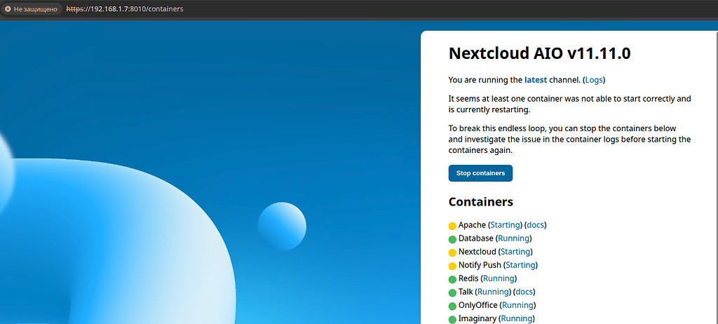 Problem starting container nextcloud_aio_nextcloud - ℹ️ Support ...