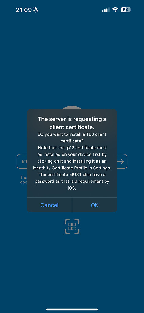 The server is requesting a client certificate. - ℹ️ Support - Nextcloud ...