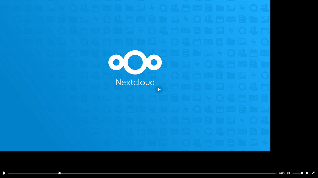 Nextcloud 21 full screen video - ℹ️ Support - Nextcloud community