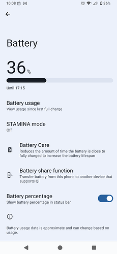Stamina Mode Off