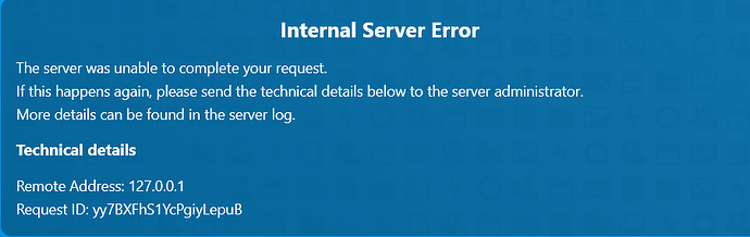 How do i fix this internal server error? - ℹ️ Support - Nextcloud community