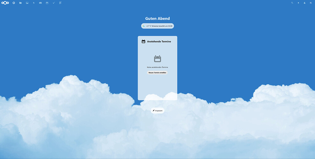 Nextcloud Screenshots How to configure Dashboard - ℹ️ Support - Nextcloud community
