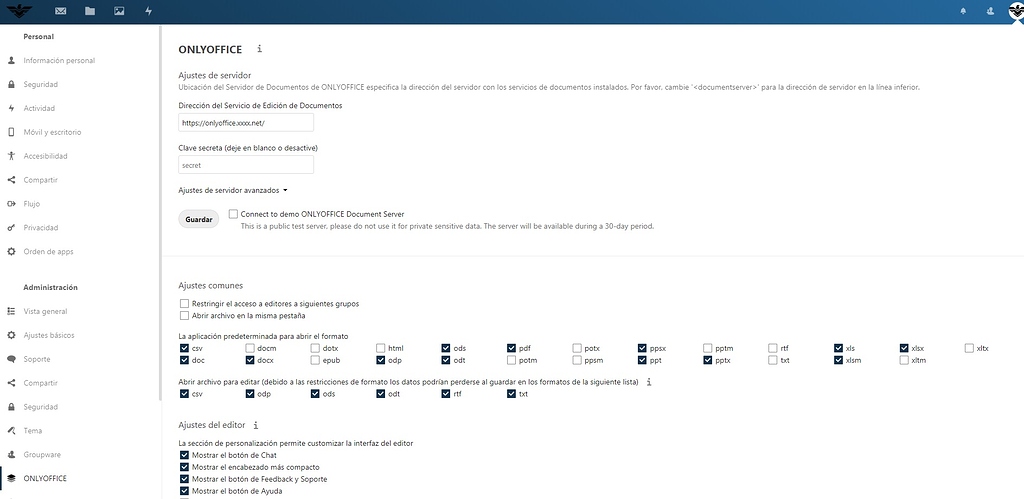Fix o solution onlyoffice document server NextCloud 18.02 - ℹ️ Support ...