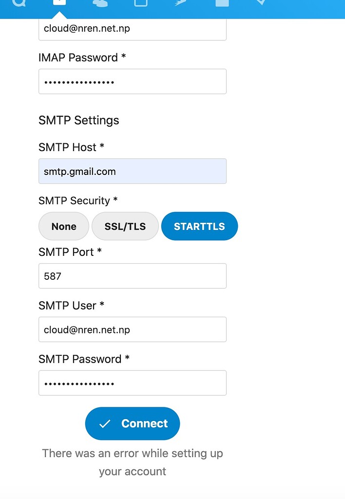 Error while setting up mail account in Nextcloud - ℹ️ Support ...