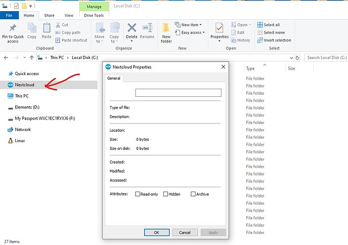 Nextcloud Ghost Entry
