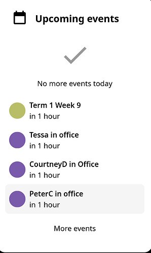 CalendarWidget