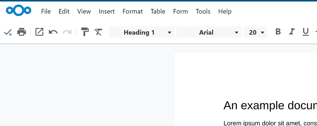 Nextcloud Office does not show the Nextcloud logo and clicking the top ...