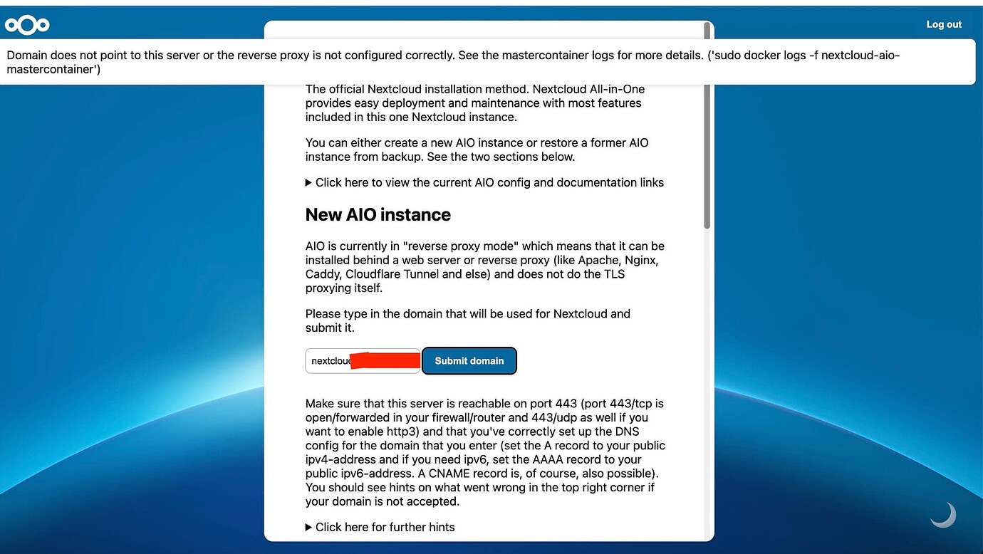 Nextcloud AIO HaProxy - ℹ️ Support - Nextcloud community