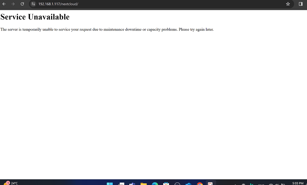 Server down Nextcloud on my Synology - ℹ️ Support - Nextcloud community