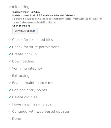 NextcloudUpgrade27.1.7