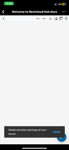 Nextcloud edit error