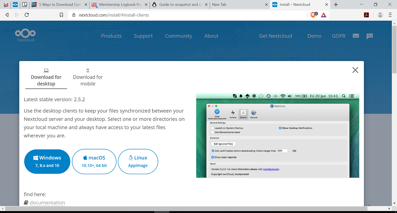 Windows client don't know about updated version - 💻 Desktop - Nextcloud ...