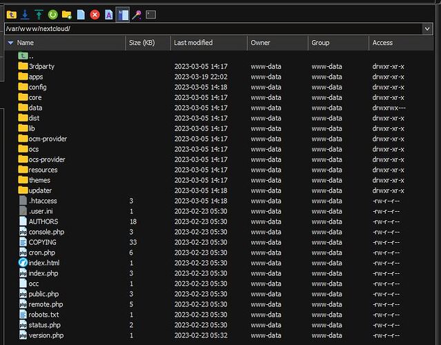 ROOT Installation Location for Nextcloud