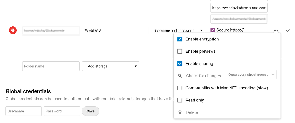 External mount point via WebDAV broke - ℹ️ Support - Nextcloud community