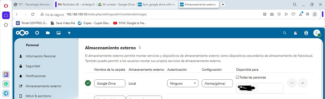 Sync google drive with nextcloud ℹ️ Support Nextcloud community Sync google drive with nextcloud ℹ️ Support Nextcloud community