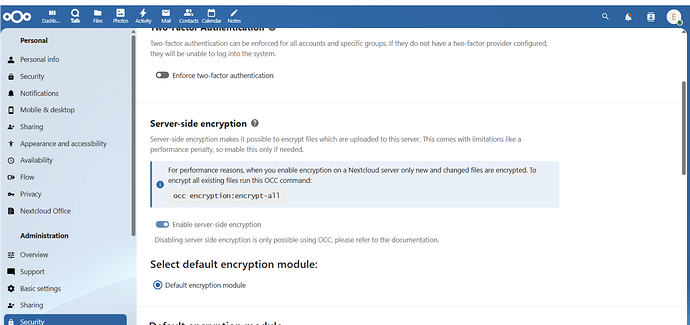 Nextcloud Web UI Functioning