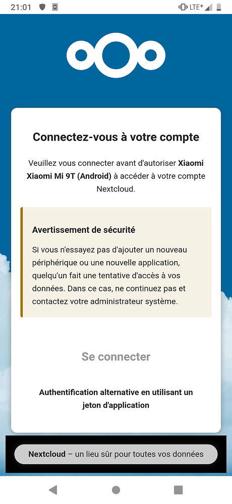Can't connect Nextcloud Android app to my server - 🤖 Android ...