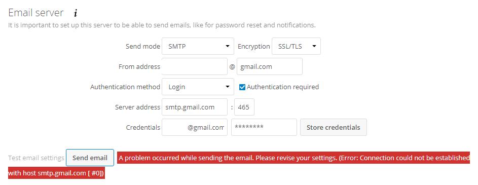 smtp server address for gmail