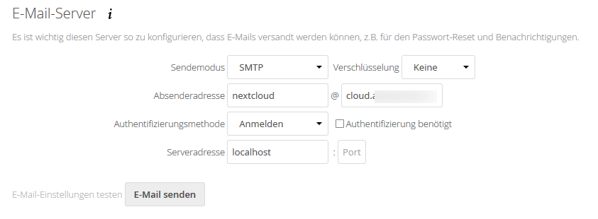 smtp-settings-nextcloud