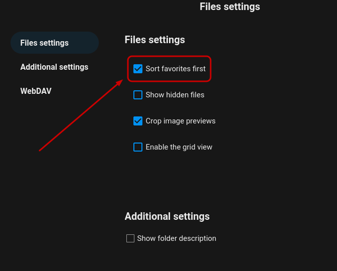 Show folders before files? - ℹ️ Support - Nextcloud community