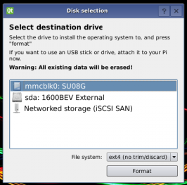 Disk selection