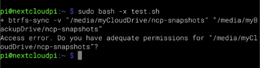 Struggling to set up nc-snapshot-sync - ℹ️ Support - Nextcloud community