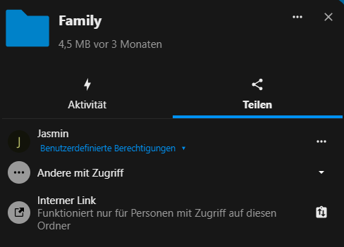 nextcloud_existing share internal 1