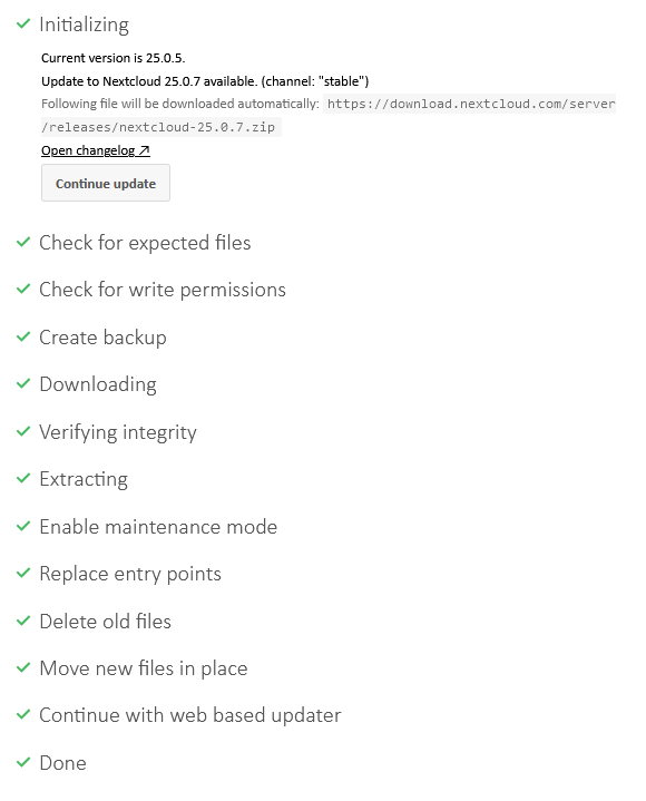 Update doesn't happen - ℹ️ Support - Nextcloud community