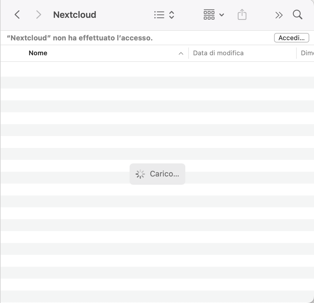 Finder Folder Not Loading Content Despite Nextcloud Showing Full Sync ...