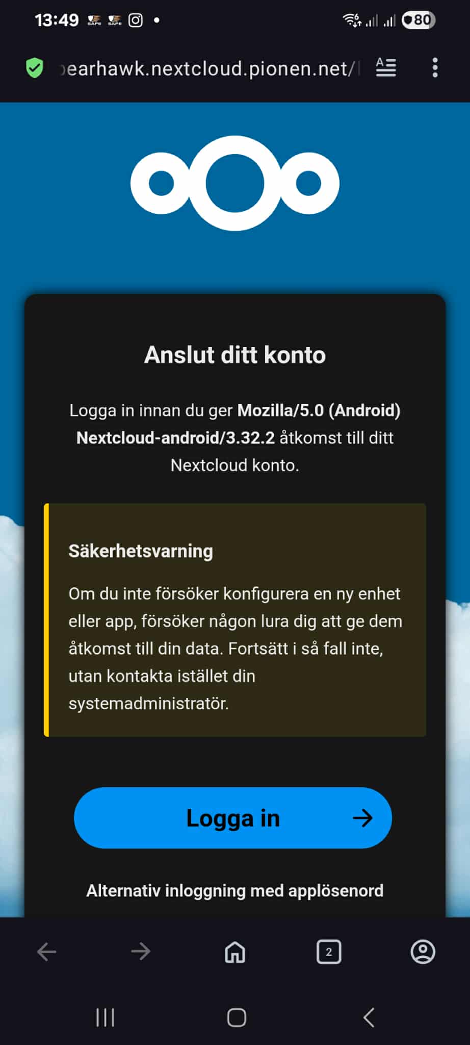 Getting strange error message trying to install nextcloud on adroid - 🤖 ...