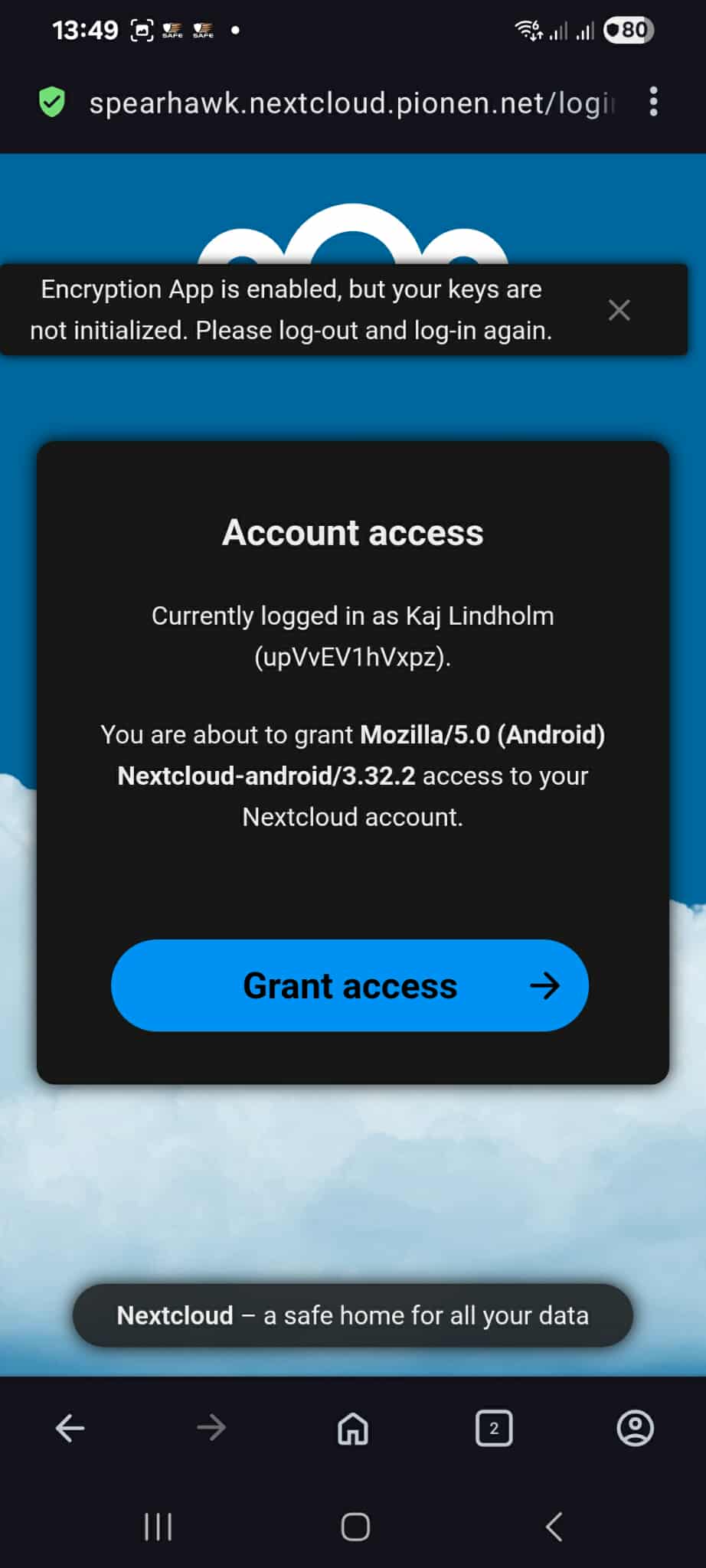 Getting strange error message trying to install nextcloud on adroid - 🤖 ...