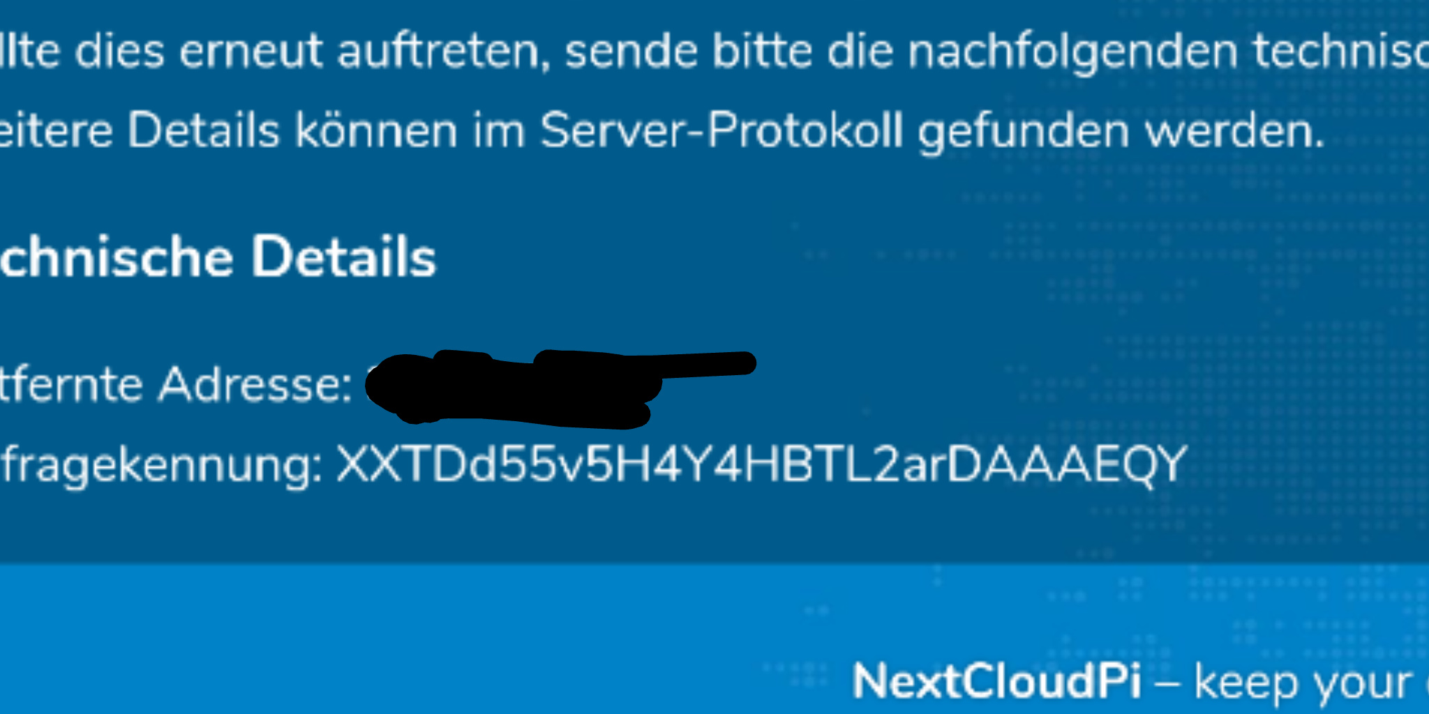 Internal Server Error - new user - ℹ️ Support - Nextcloud community