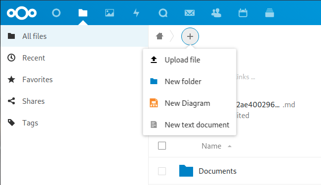 Nextcloud files